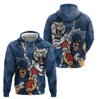 Personalised Cats and Blues Hoodie Dynamic Mascots Together