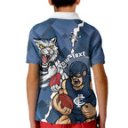 Personalised Cats and Blues Kid Polo Shirt Dynamic Mascots Together