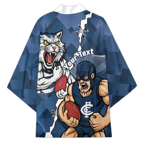 Personalised Cats and Blues Kimono Dynamic Mascots Together
