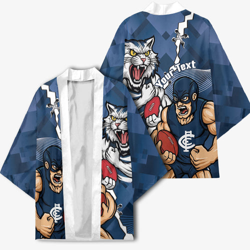 Personalised Cats and Blues Kimono Dynamic Mascots Together