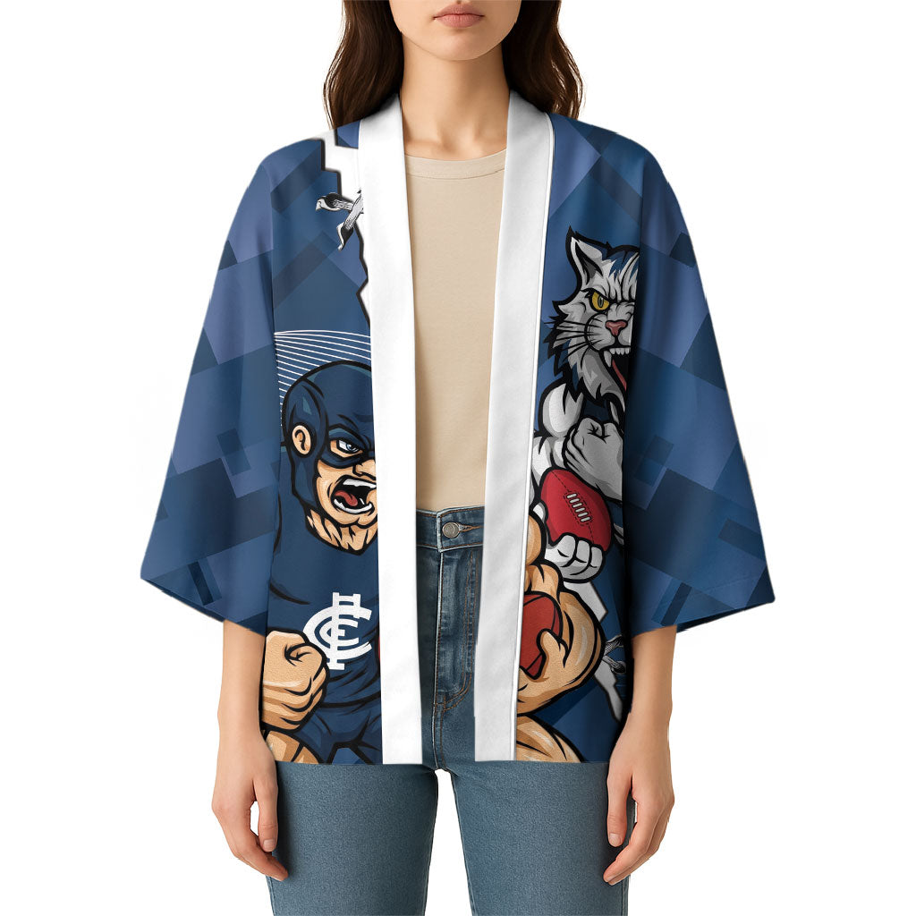 Personalised Cats and Blues Kimono Dynamic Mascots Together