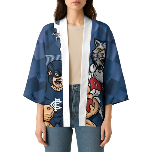 Personalised Cats and Blues Kimono Dynamic Mascots Together