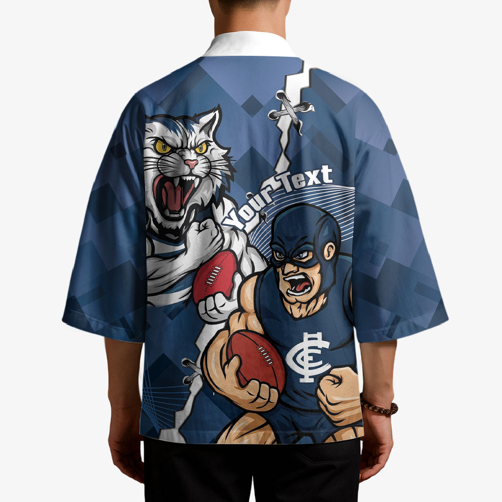 Personalised Cats and Blues Kimono Dynamic Mascots Together