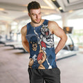 Personalised Cats and Blues Men Tank Top Dynamic Mascots Together