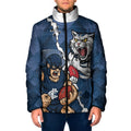 Personalised Cats and Blues Padded Jacket Dynamic Mascots Together