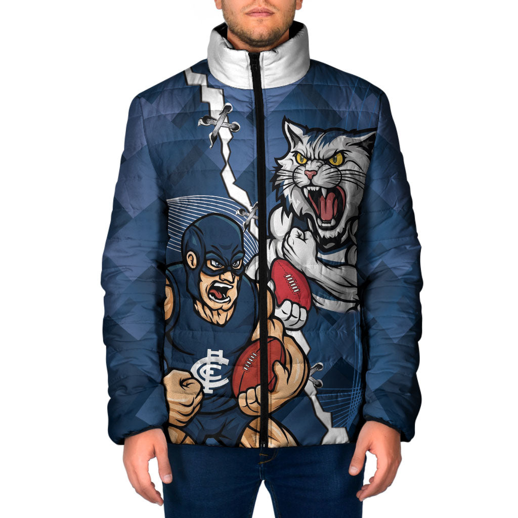 Personalised Cats and Blues Padded Jacket Dynamic Mascots Together