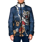 Personalised Cats and Blues Padded Jacket Dynamic Mascots Together