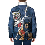 Personalised Cats and Blues Padded Jacket Dynamic Mascots Together