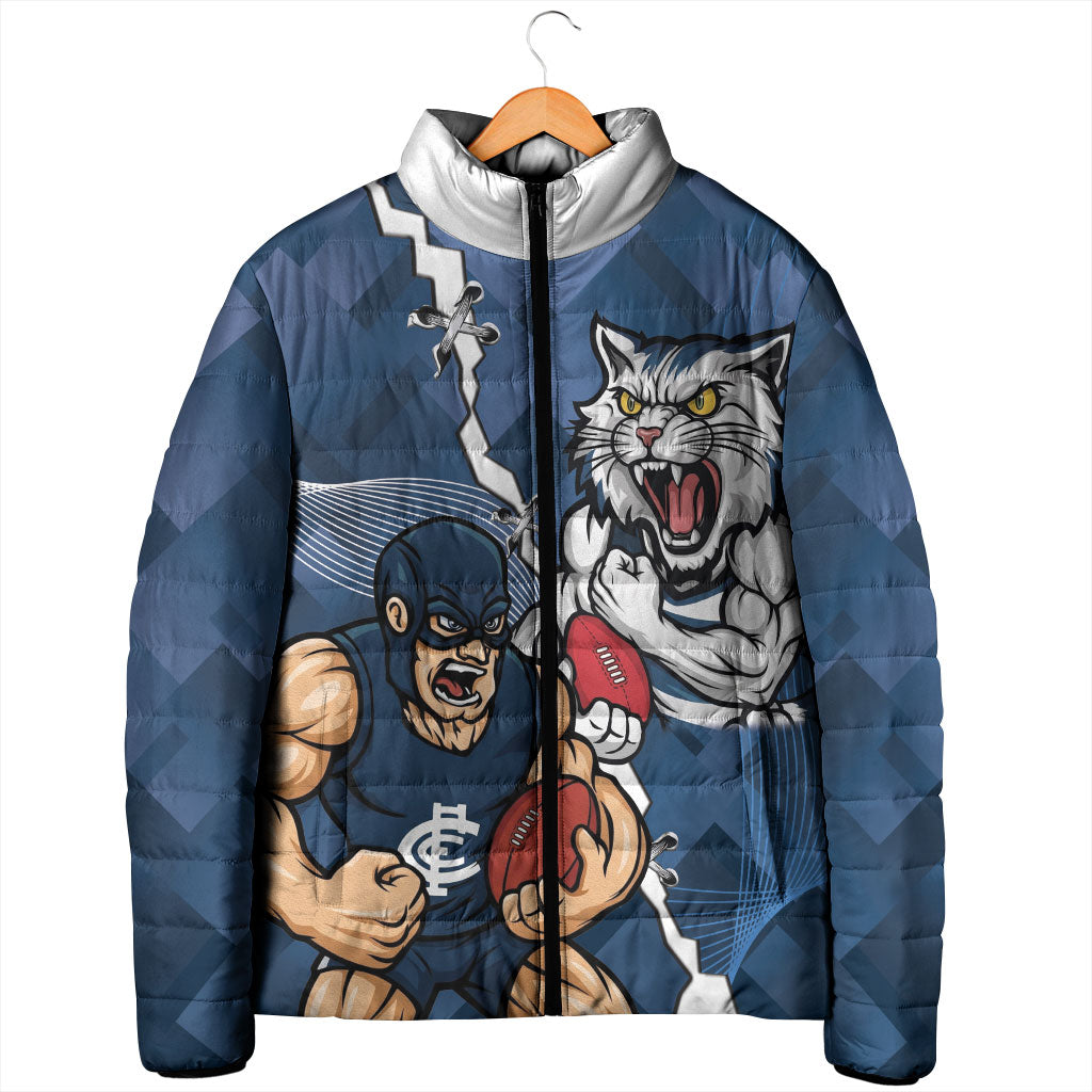 Personalised Cats and Blues Padded Jacket Dynamic Mascots Together