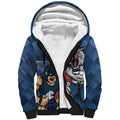 Personalised Cats and Blues Sherpa Hoodie Dynamic Mascots Together