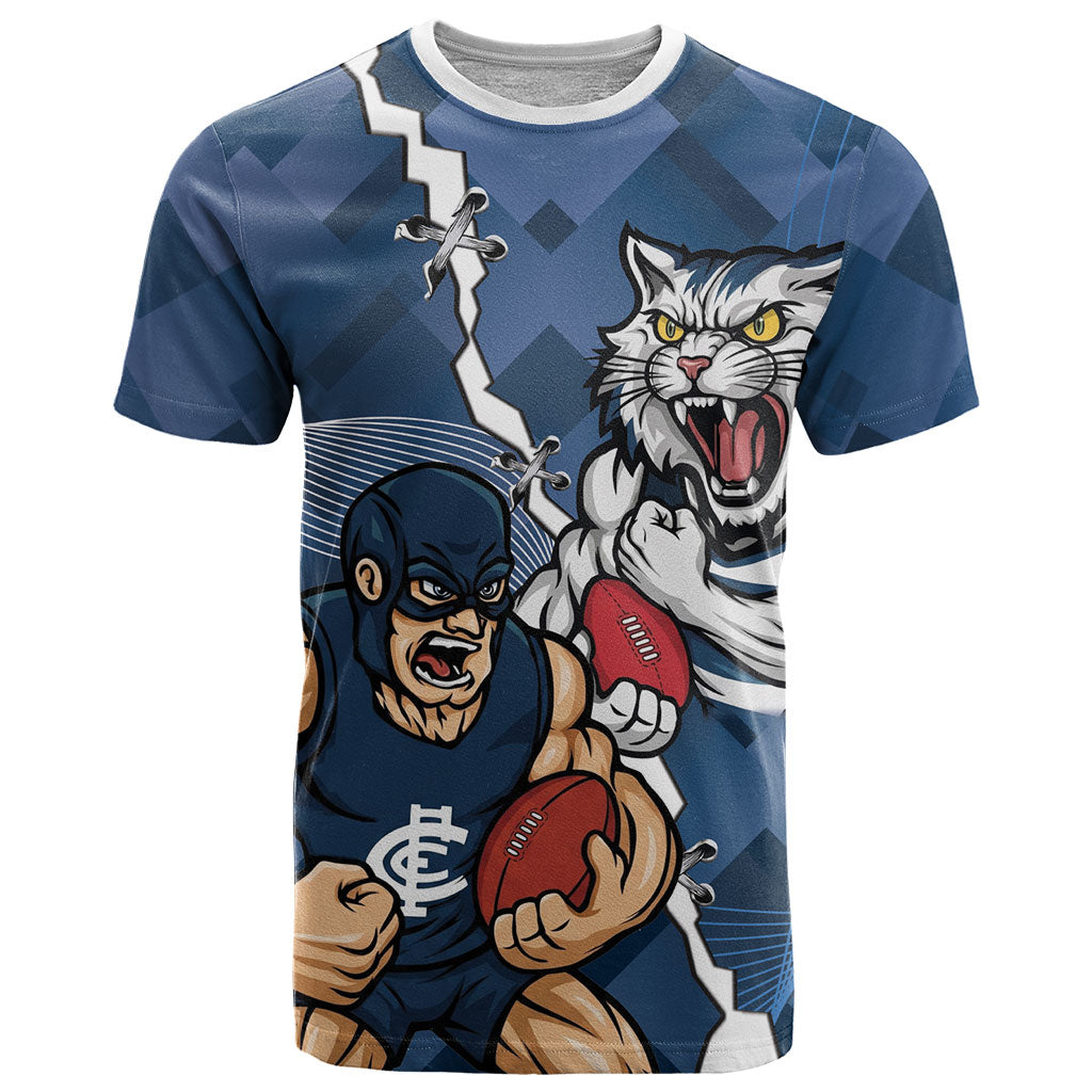 Personalised Cats and Blues T Shirt Dynamic Mascots Together