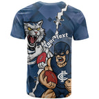 Personalised Cats and Blues T Shirt Dynamic Mascots Together
