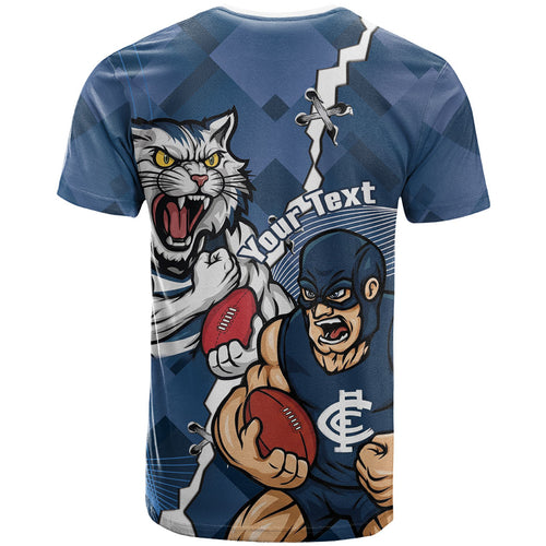 Personalised Cats and Blues T Shirt Dynamic Mascots Together