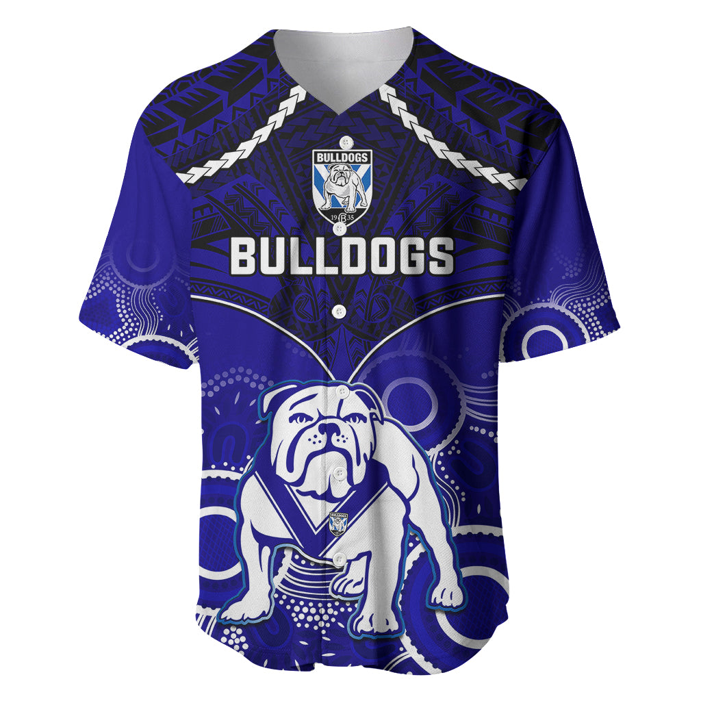bulldogs-rugby-baseball-jersey-go-doggies-aboriginal-mix-polynesian-pattern
