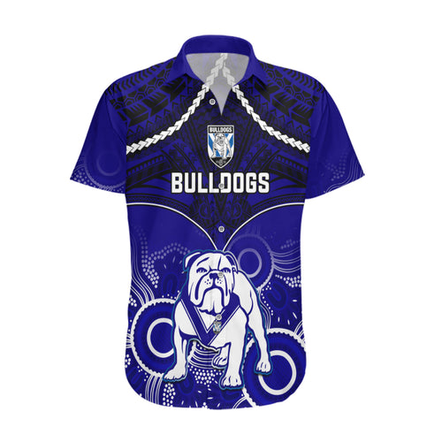 bulldogs-rugby-hawaiian-shirt-go-doggies-aboriginal-mix-polynesian-pattern