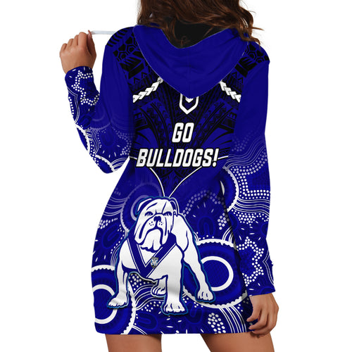 bulldogs-rugby-hoodie-dress-go-doggies-aboriginal-mix-polynesian-pattern
