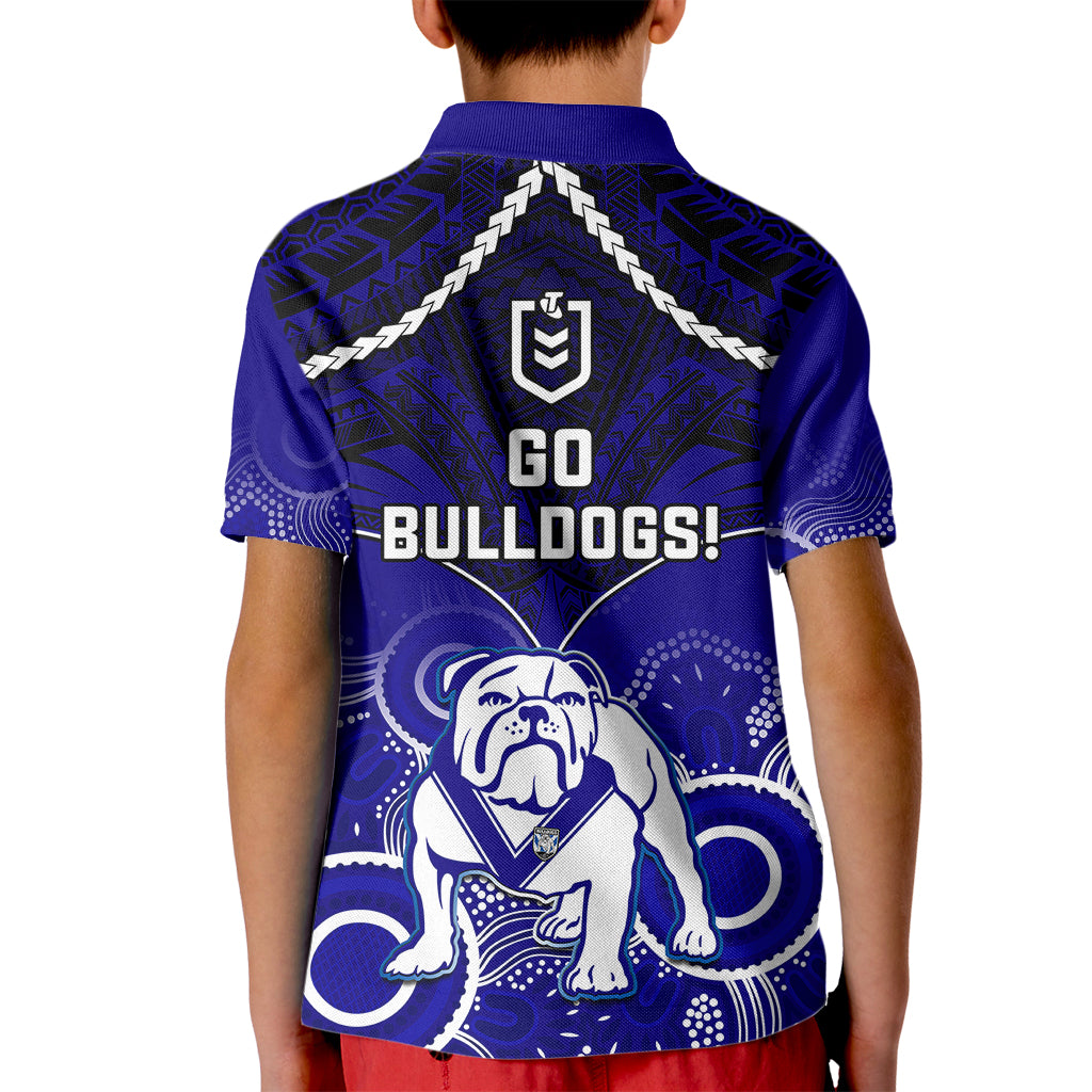 bulldogs-rugby-kid-polo-shirt-go-doggies-aboriginal-mix-polynesian-pattern