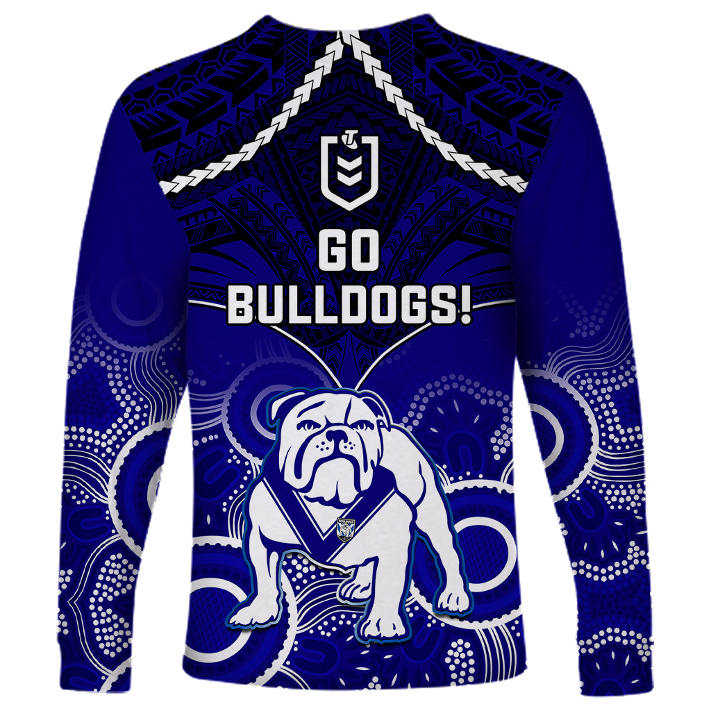bulldogs-rugby-long-sleeve-shirt-go-doggies-aboriginal-mix-polynesian-pattern