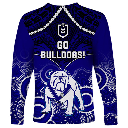 bulldogs-rugby-long-sleeve-shirt-go-doggies-aboriginal-mix-polynesian-pattern