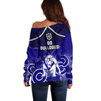 bulldogs-rugby-off-shoulder-sweater-go-doggies-aboriginal-mix-polynesian-pattern