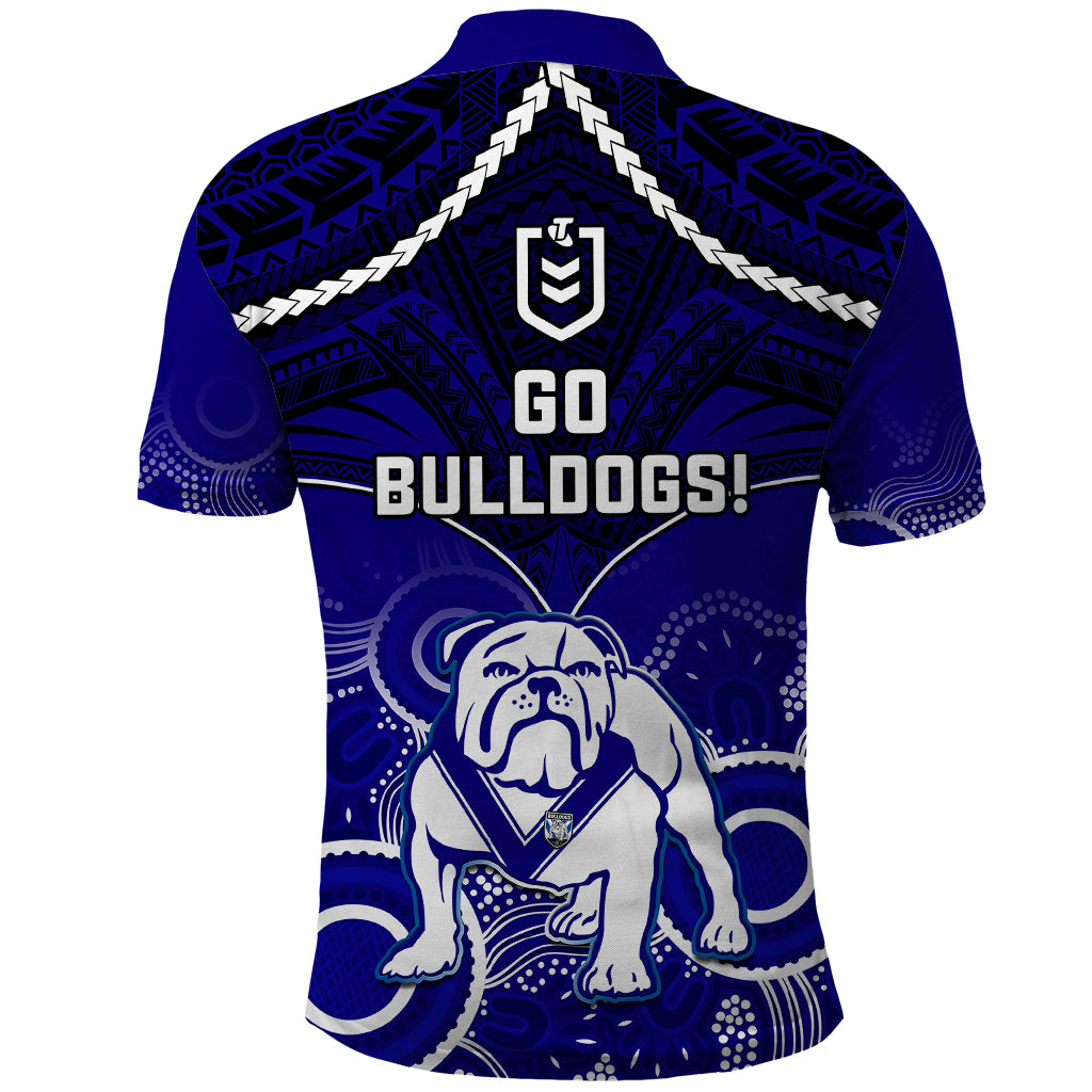 bulldogs-rugby-polo-shirt-go-doggies-aboriginal-mix-polynesian-pattern