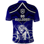 bulldogs-rugby-polo-shirt-go-doggies-aboriginal-mix-polynesian-pattern