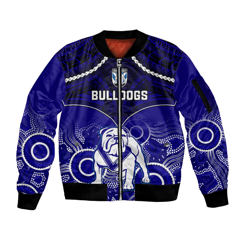 bulldogs-rugby-sleeve-zip-bomber-jacket-go-doggies-aboriginal-mix-polynesian-pattern