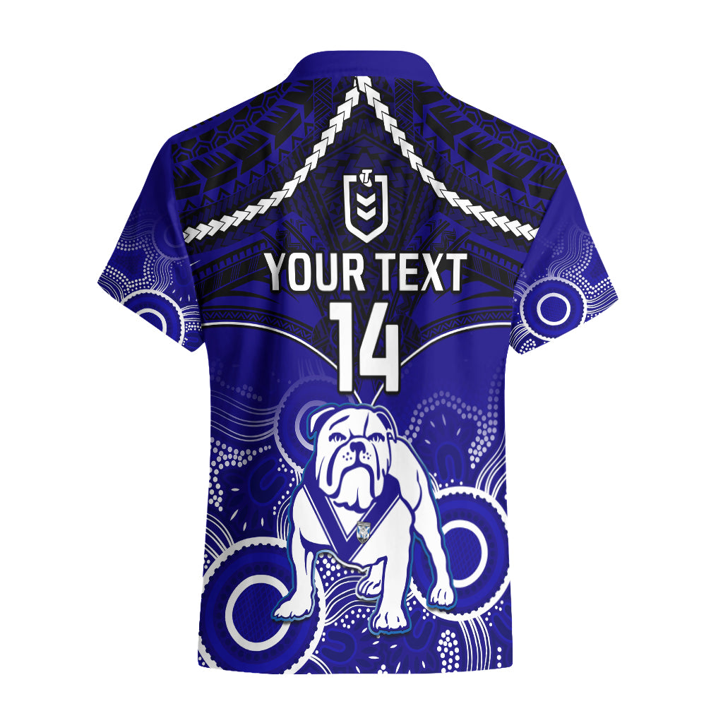 personalised-bulldogs-rugby-hawaiian-shirt-go-doggies-aboriginal-mix-polynesian-pattern