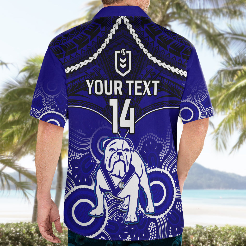 personalised-bulldogs-rugby-hawaiian-shirt-go-doggies-aboriginal-mix-polynesian-pattern