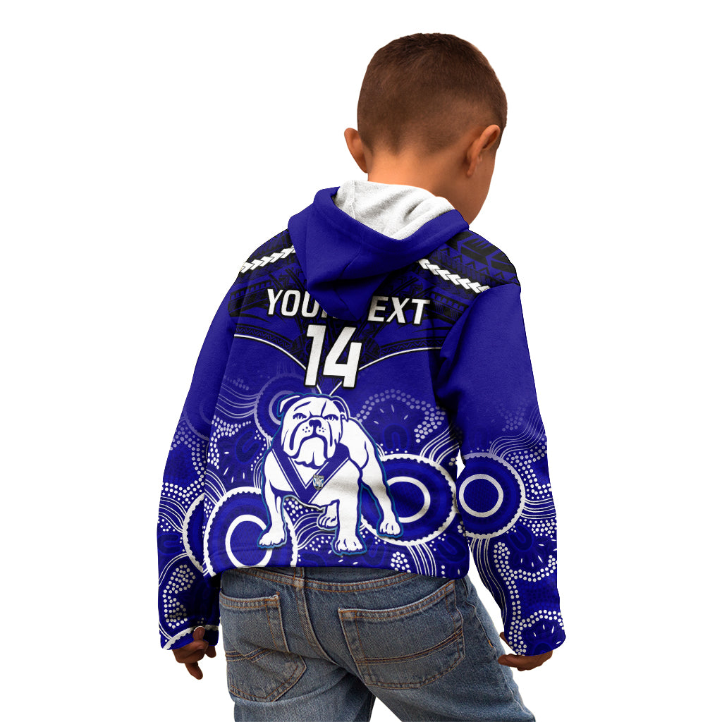 personalised-bulldogs-rugby-kid-hoodie-go-doggies-aboriginal-mix-polynesian-pattern