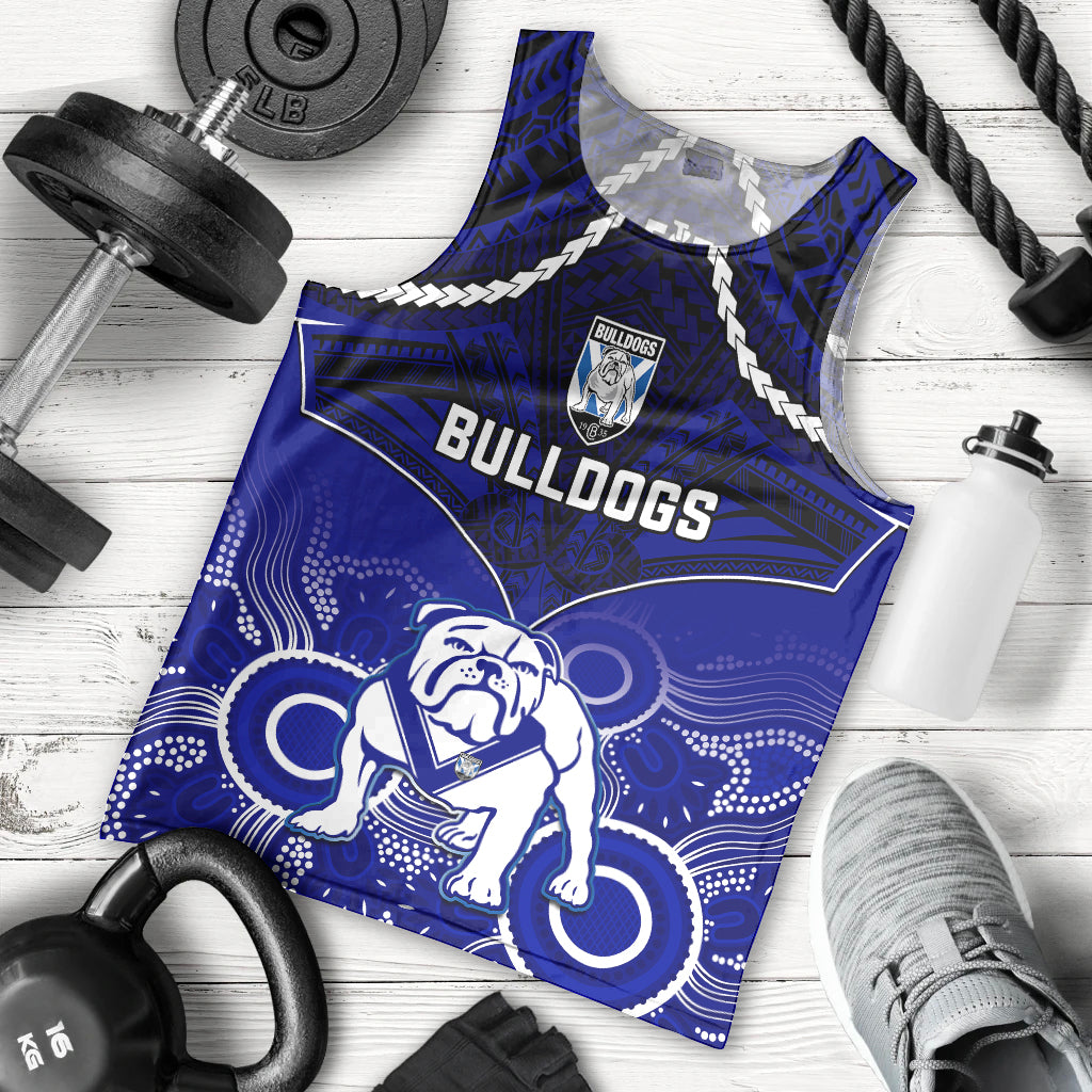 personalised-bulldogs-rugby-men-tank-top-go-doggies-aboriginal-mix-polynesian-pattern