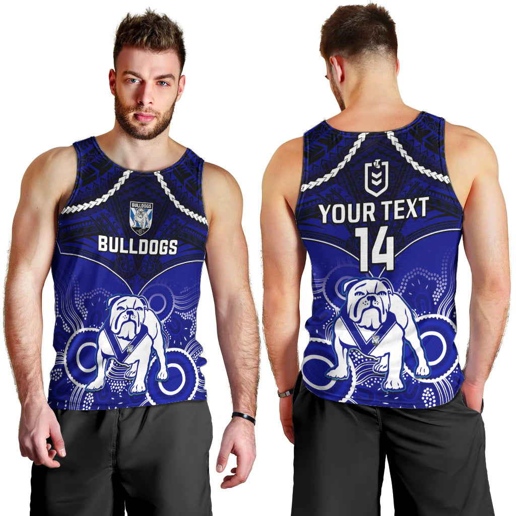 personalised-bulldogs-rugby-men-tank-top-go-doggies-aboriginal-mix-polynesian-pattern