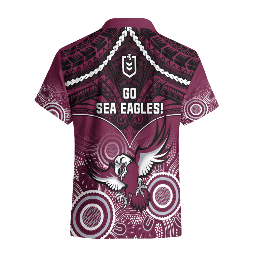 sea-eagles-rugby-hawaiian-shirt-aboriginal-mix-polynesian-pattern