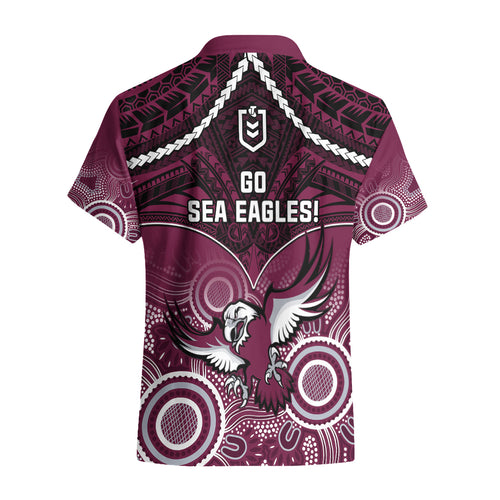 sea-eagles-rugby-hawaiian-shirt-aboriginal-mix-polynesian-pattern