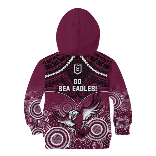 sea-eagles-rugby-kid-hoodie-aboriginal-mix-polynesian-pattern
