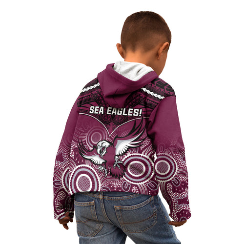 sea-eagles-rugby-kid-hoodie-aboriginal-mix-polynesian-pattern
