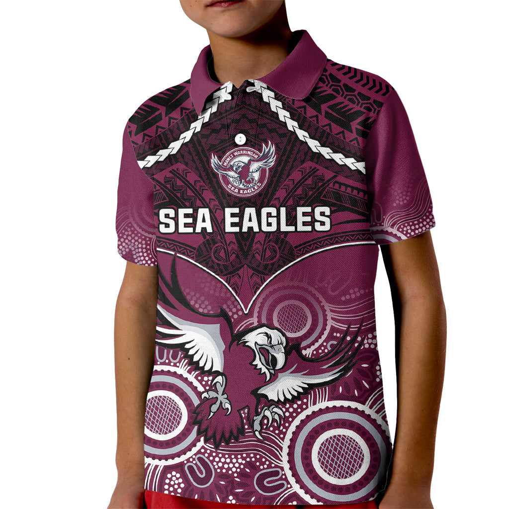 sea-eagles-rugby-kid-polo-shirt-aboriginal-mix-polynesian-pattern