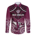 sea-eagles-rugby-long-sleeve-button-shirt-aboriginal-mix-polynesian-pattern