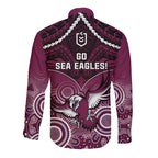 sea-eagles-rugby-long-sleeve-button-shirt-aboriginal-mix-polynesian-pattern
