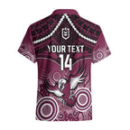 personalised-sea-eagles-rugby-hawaiian-shirt-aboriginal-mix-polynesian-pattern