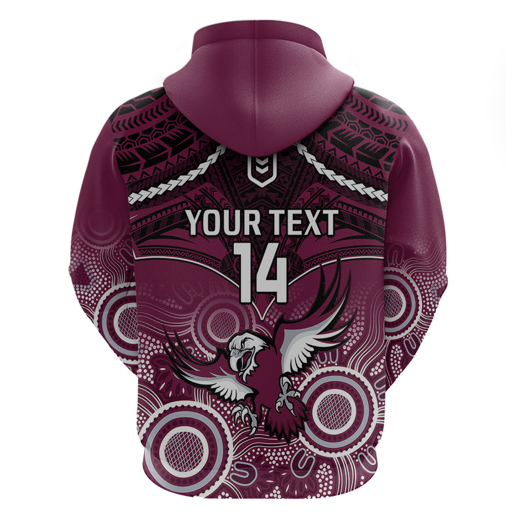 personalised-sea-eagles-rugby-hoodie-aboriginal-mix-polynesian-pattern