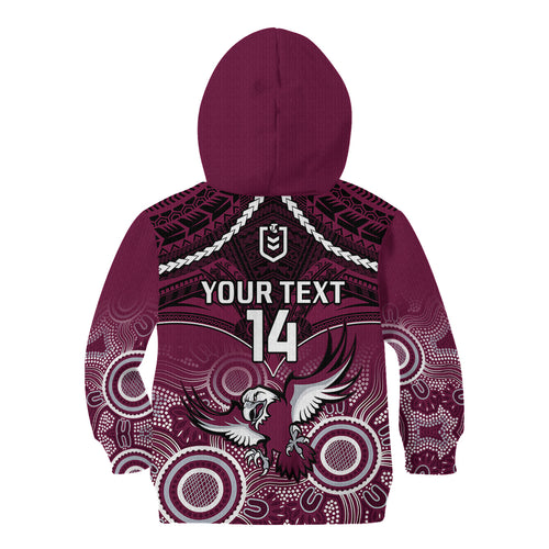 personalised-sea-eagles-rugby-kid-hoodie-aboriginal-mix-polynesian-pattern