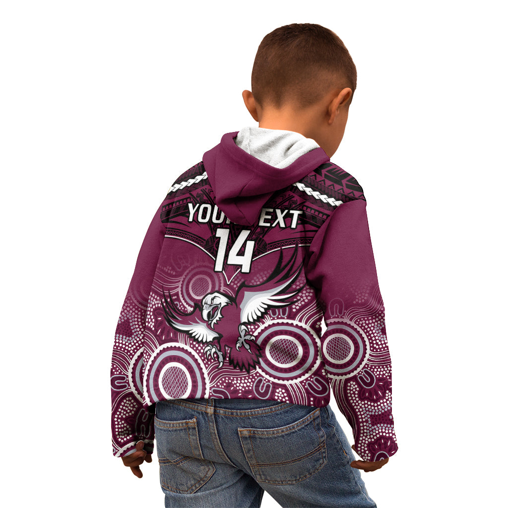 personalised-sea-eagles-rugby-kid-hoodie-aboriginal-mix-polynesian-pattern