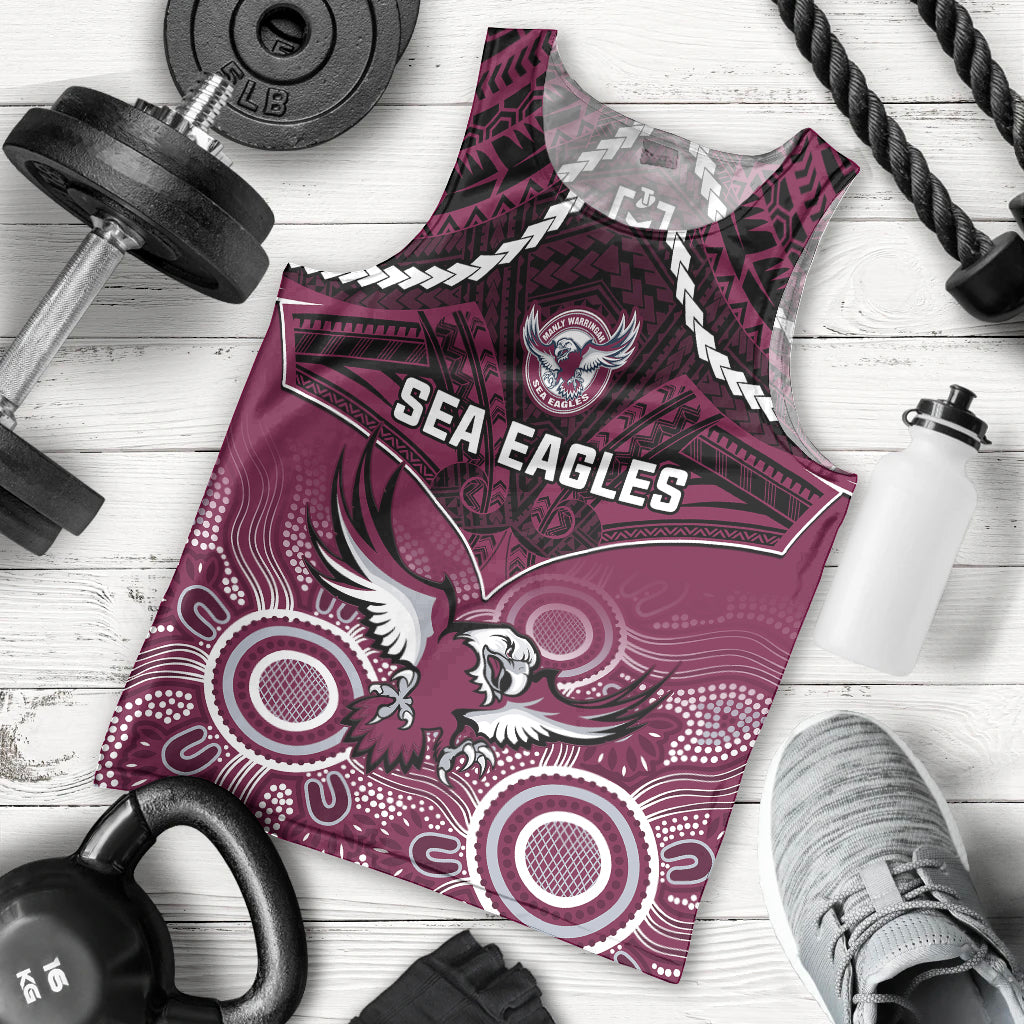 personalised-sea-eagles-rugby-men-tank-top-aboriginal-mix-polynesian-pattern