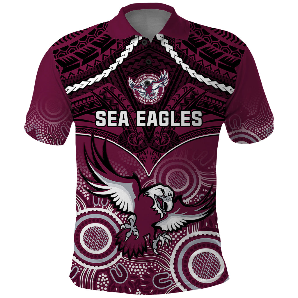 personalised-sea-eagles-rugby-polo-shirt-aboriginal-mix-polynesian-pattern