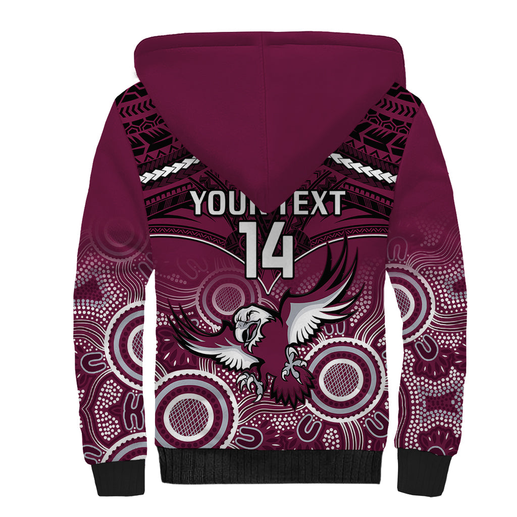 personalised-sea-eagles-rugby-sherpa-hoodie-aboriginal-mix-polynesian-pattern