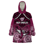 personalised-sea-eagles-rugby-wearable-blanket-hoodie-aboriginal-mix-polynesian-pattern