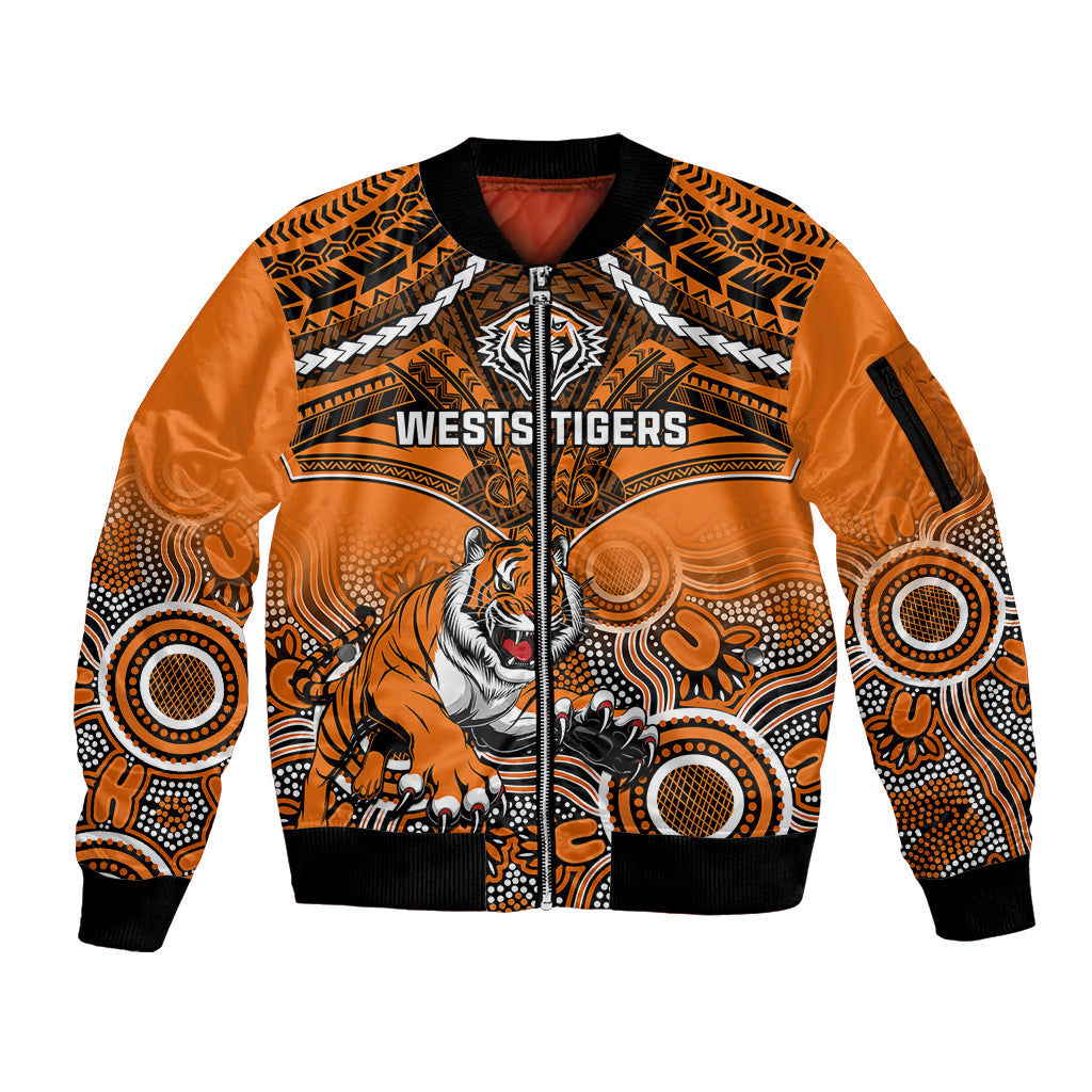 tigers-rugby-sleeve-zip-bomber-jacket-aboriginal-mix-polynesian-pattern