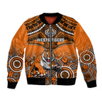 personalised-tigers-rugby-bomber-jacket-aboriginal-mix-polynesian-pattern