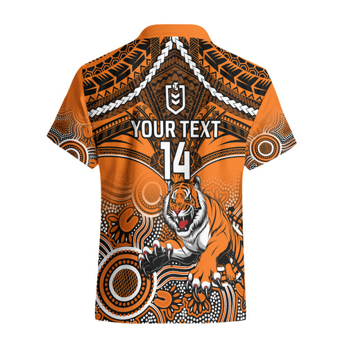 personalised-tigers-rugby-hawaiian-shirt-aboriginal-mix-polynesian-pattern